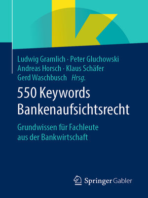 cover image of 550 Keywords Bankenaufsichtsrecht